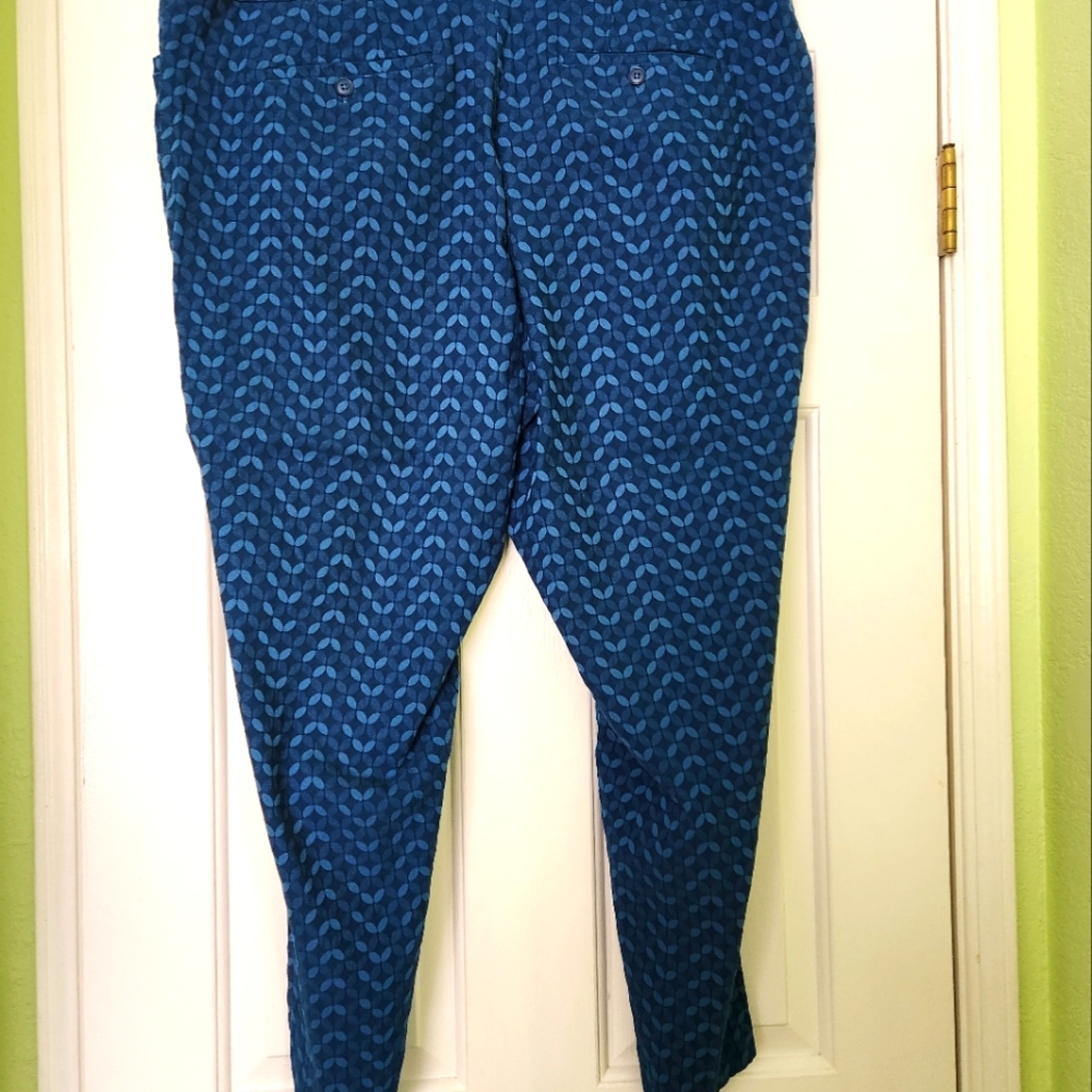 Ankle Pants Teal/Blue